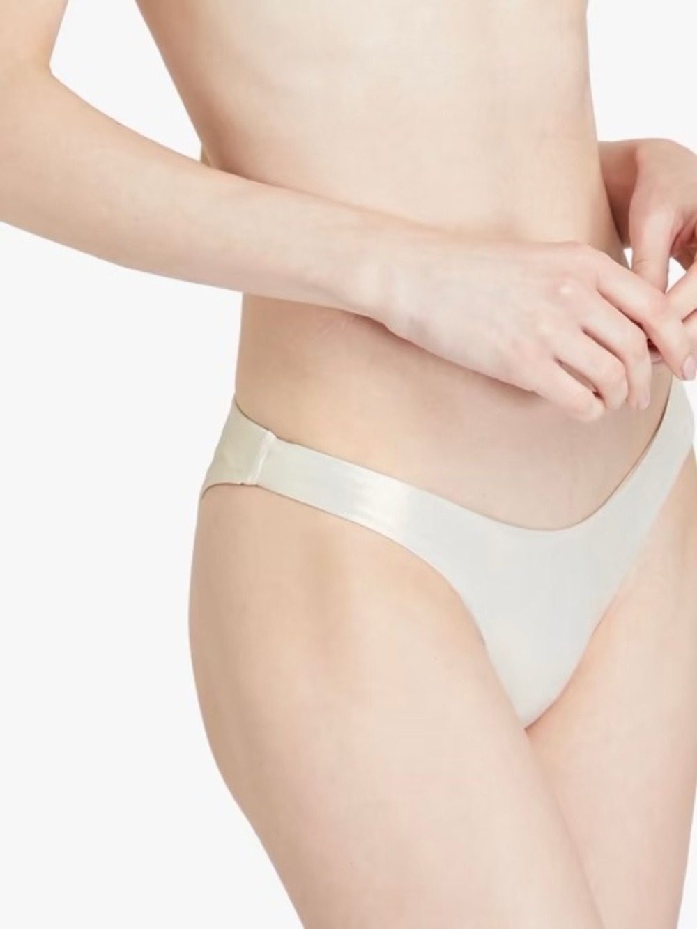 NWT Melissa Odabash ‘Barbados Metallic Low-Rise Bikini Briefs’ in Gold Size 10